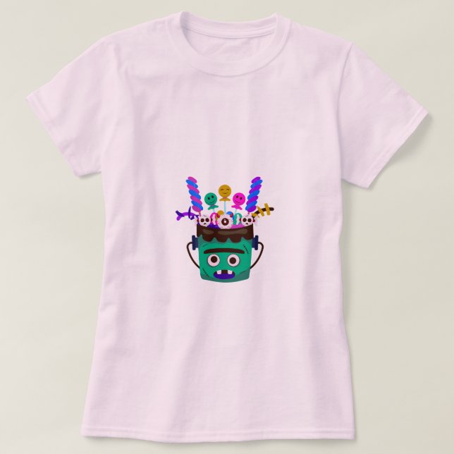 Moster Spooky Sweet Bucket Tee Shirts (Design Front)