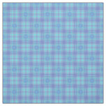 Mostly Blue, Aqua and Pink Plaid Fabric