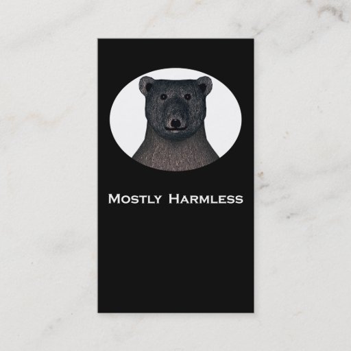 Customizable Mostly Harmless Trick card / Business Cards