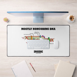 Mostly Noncoding DNA Inside Molecular Bio Humor Desk Mat