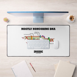 Mostly Noncoding DNA Inside Molecular Bio Humor Desk Mat