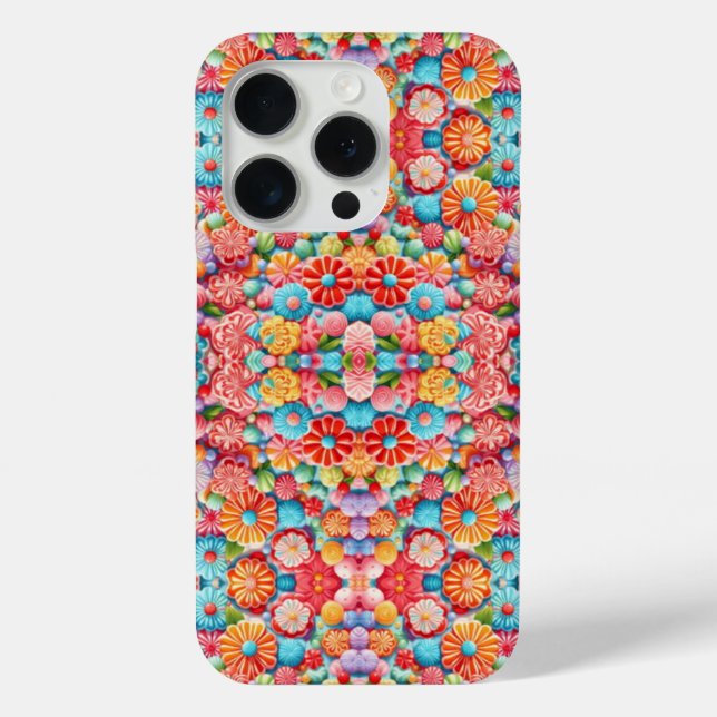 Mostly pink floral pattern design Case-Mate iPhone case (Back)