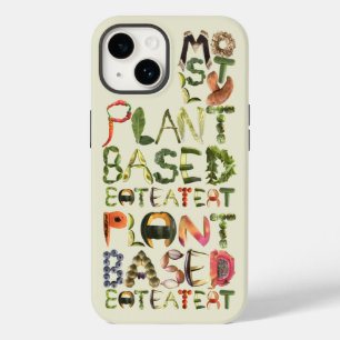 Mostly Plant based Eat More plants Vegan Food Case-Mate iPhone 14 Case