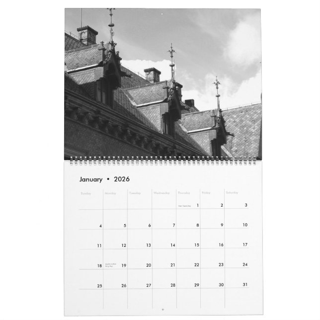 Mostly Prague - Customized Calendar (Jan 2026)