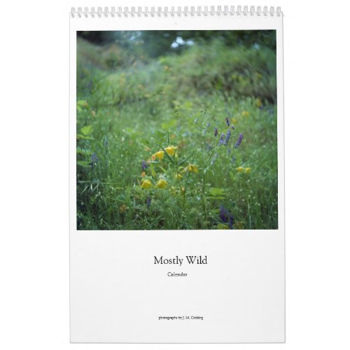 Mostly Wild flowers Calendar