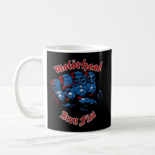 MotRhead ââœ Iron Fist Red Blue Skulls Coffee Mug