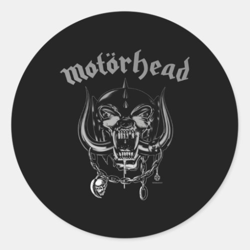 MotRhead Metallic Warpig Classic Round Sticker