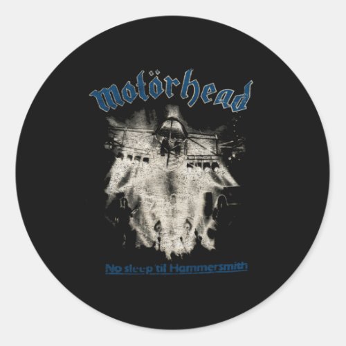 MotRhead No Sleep Til Hammersmith Classic Round Sticker