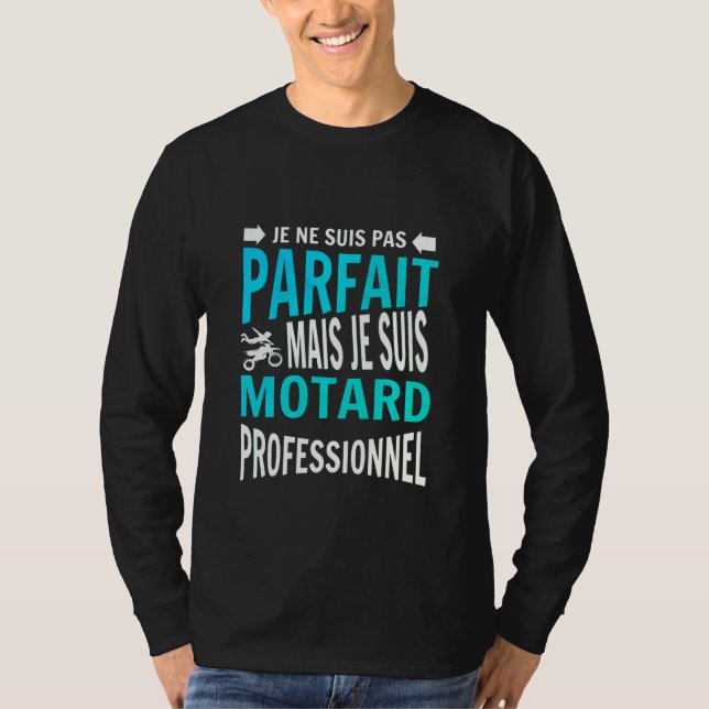 Motard professionnel cadeau pour motard T-Shirt (Front)