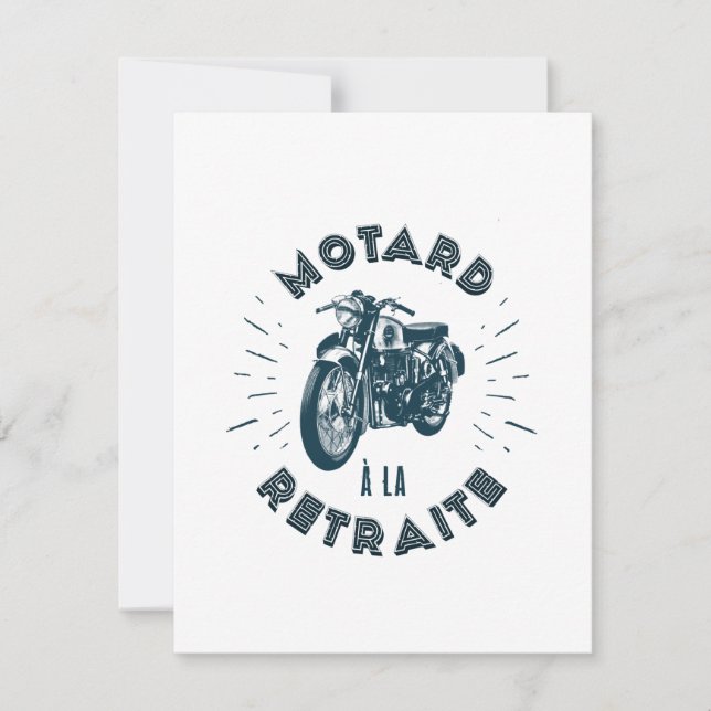 Motard retired invitation (Front)