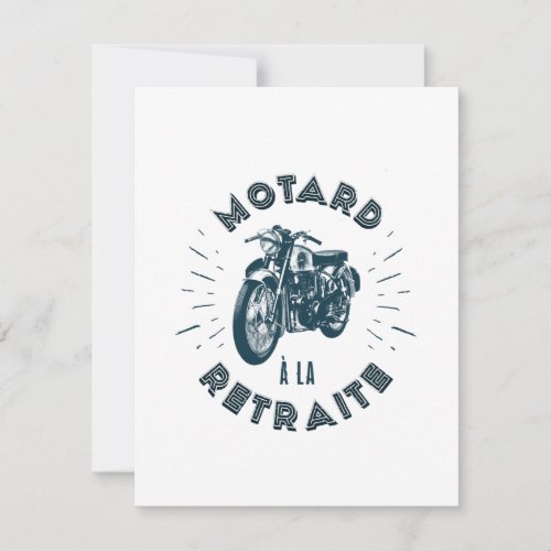 Motard retired invitation
