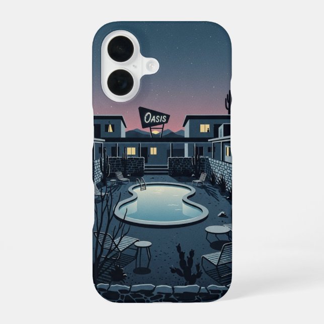 Motel at Dusk iPhone Case (Back)