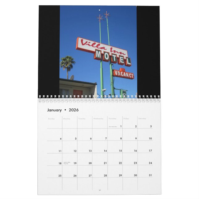 Motel Calendar (Jan 2026)