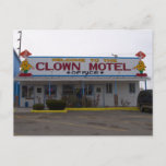 Motel Clown Postcard at Zazzle