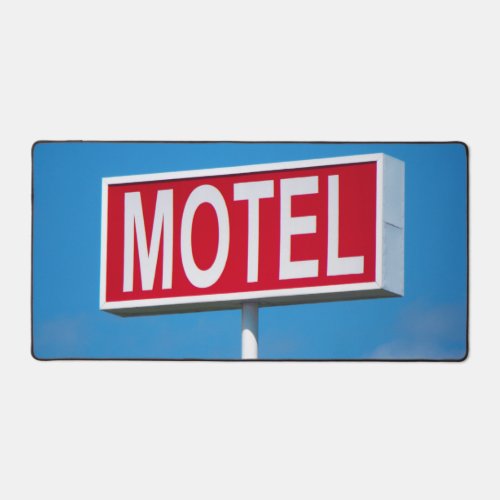 Motel Interstate Sign Desk Mat