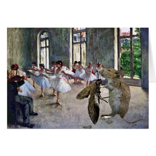 Moth and Mouse Cotillion Cards (Front Horizontal)