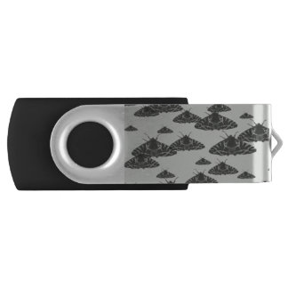 Moth at night lurking in the midnight flash drive