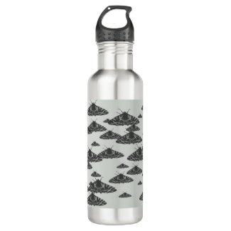 Moth at night stainless steel water bottle
