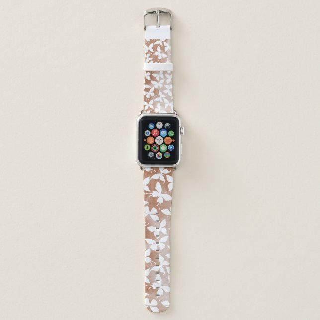 Moth Butterfly pattern Apple Watch Band (Front)