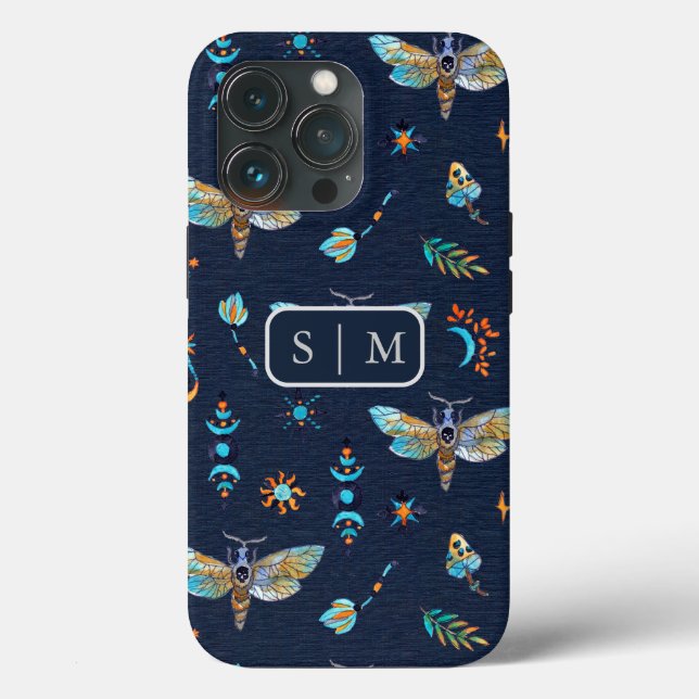 Moth Butterfly pattern Case-Mate iPhone Case (Back)