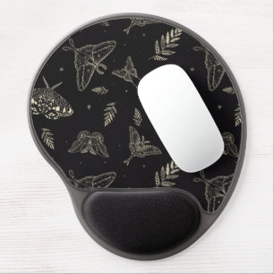 Moth Butterfly Pattern Gel Mouse Pad