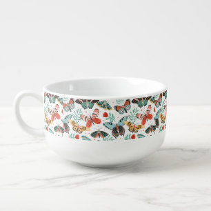 Moth Butterfly Pattern Soup Mug
