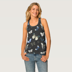 Moth Butterfly Pattern Tank Top