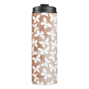 Moth Butterfly Pattern Thermal Tumbler