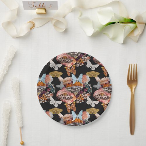 Moth Cotillion  Goblincore Witchy Paper Plate