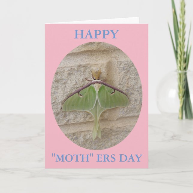 Moth-ers Day Letterpress Thank You Card (Front)