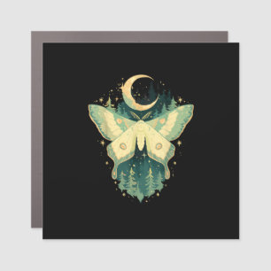 Moth Fairycore Goblincore Whimsigoth Cottagecore Car Magnet