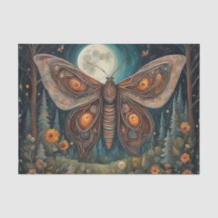 Moth in the Moonlight Decoupage Tissue Paper