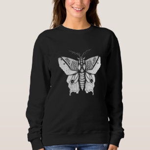 Moth Insect Magical Esoteric Line Illustration 5 Sweatshirt