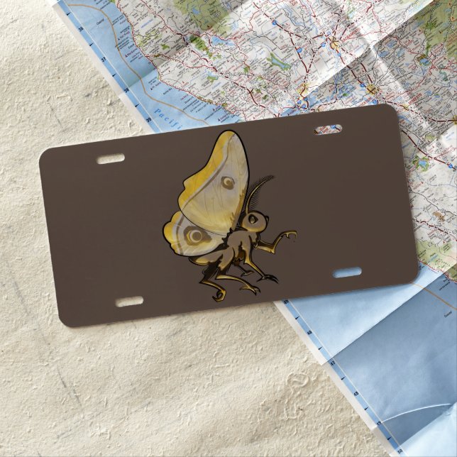 Moth License Plate (In Situ)