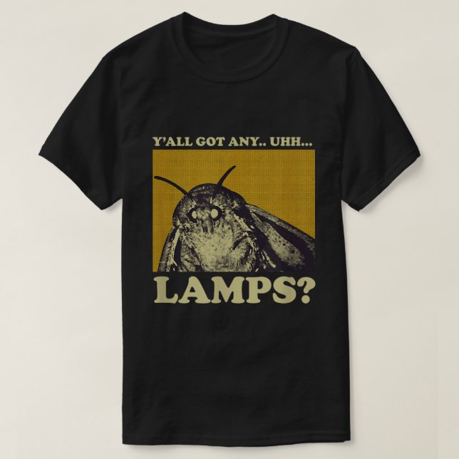 Moth Meme Lamp Seeker Funny Design T-Shirt (Design Front)