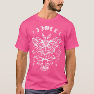 Moth Moon Phases Tarot Butterfly T-Shirt