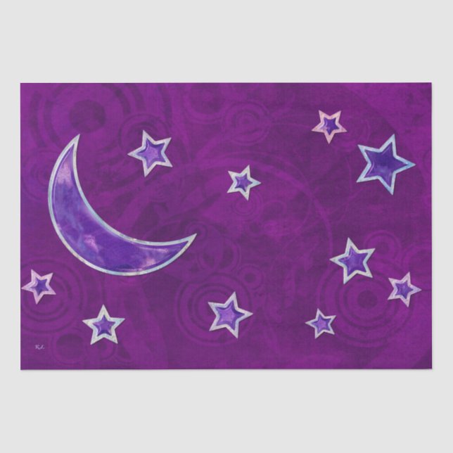 Moth Mystic New Age DARK TISSUE GIFTS Tissue Paper (Front)