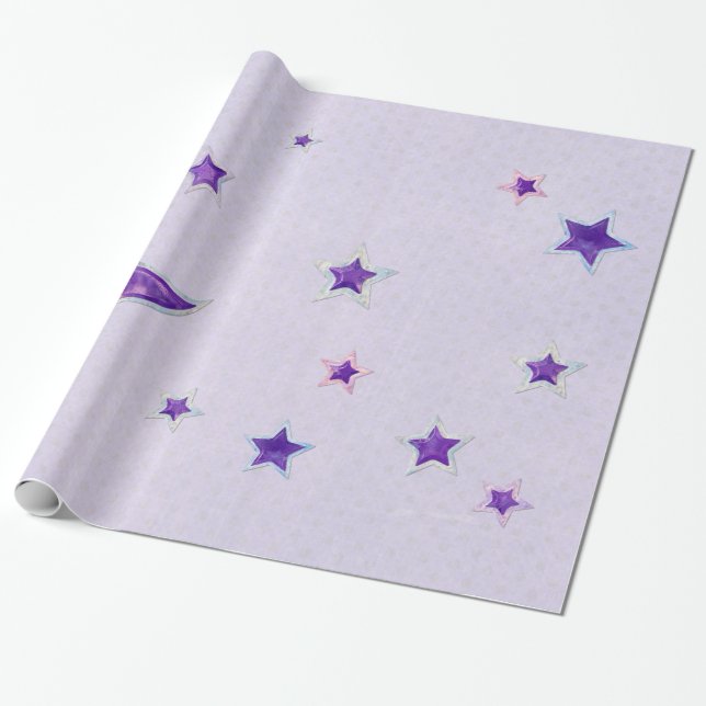 Moth Mystic New Age LIGHT Wrapping Paper (Unrolled)