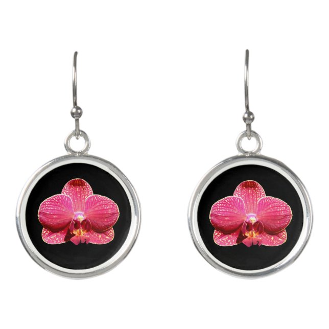 Moth Orchid Earrings (Front)