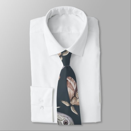 Moth Pattern  Neck Tie