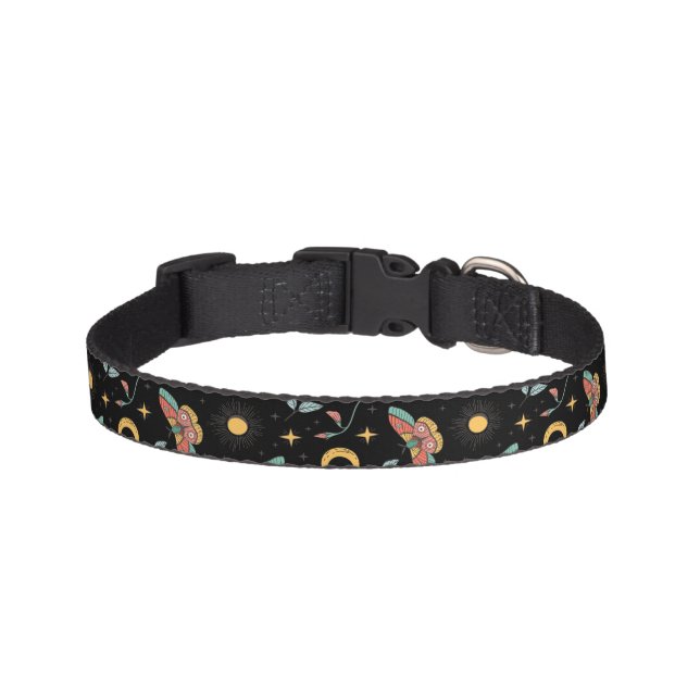Moth Pattern Pet Collar (Front)