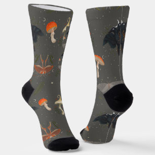 Moth Pattern Socks