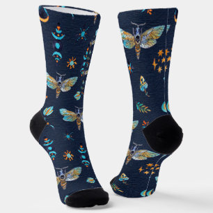 Moth Pattern Socks