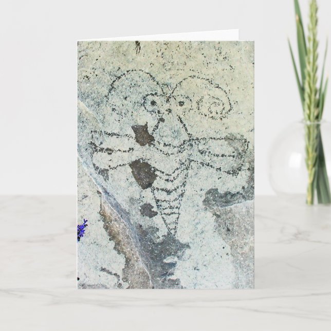 Moth Petroglyph Three Rivers Petroglyph Site Card (Front)