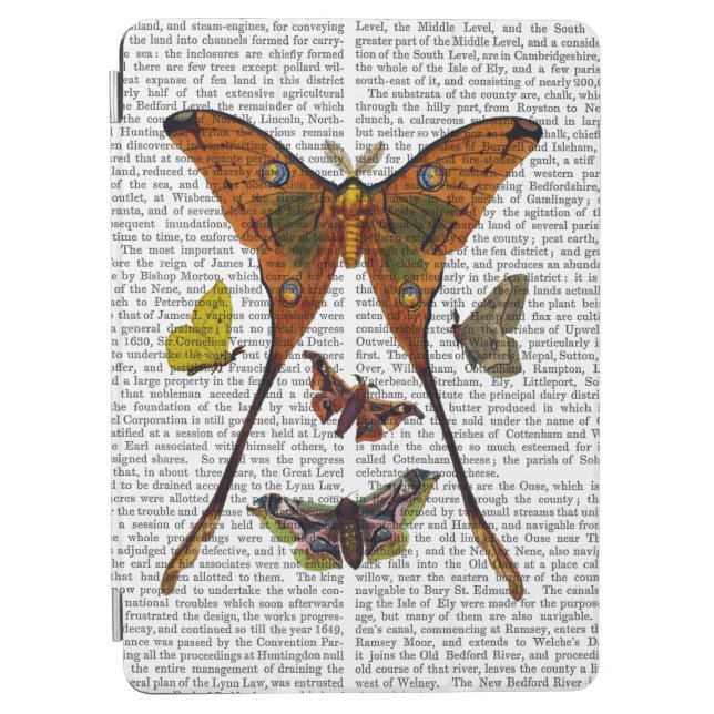 Moth Plate 2 iPad Air Cover (Front)