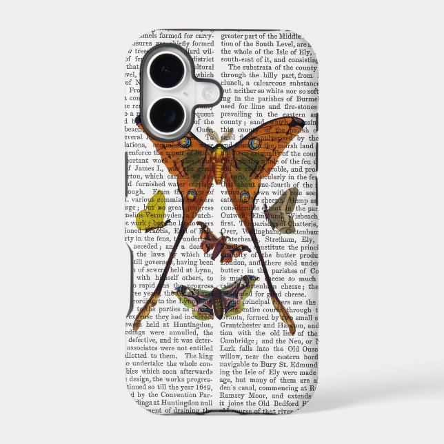 Moth Plate 2 Iphone Case (Back)
