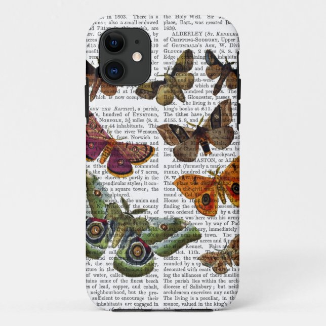 Moth Plate 3 Case-Mate iPhone Case (Back)