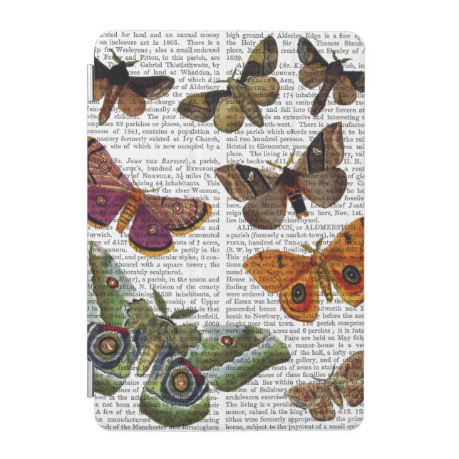 Moth Plate 3 iPad Mini Cover (Front)