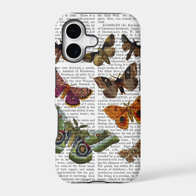 Moth Plate 3 Iphone Case (Back)