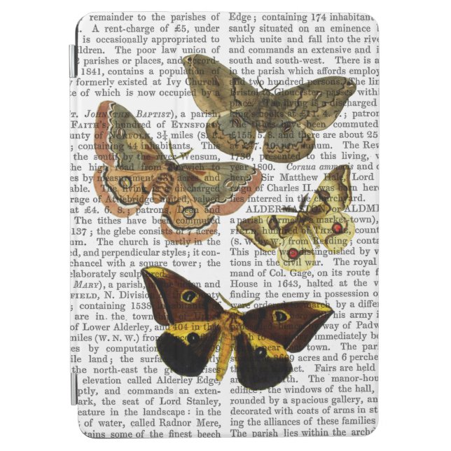 Moth Plate 4 iPad Air Cover (Front)